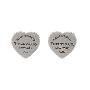 return to tiffany mini heart tag earrings