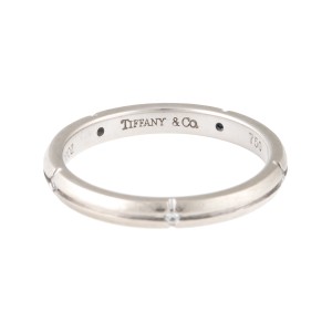 Tiffany & Co. Streamerica White Gold Ring Size 6.25