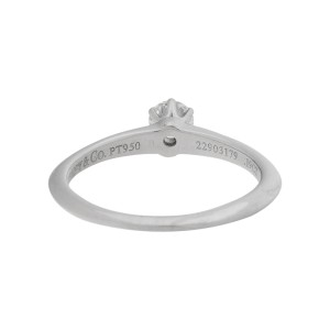 Tiffany & Co. Platinum Diamond Ring Size 5.25