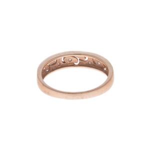 10k Rose Gold Diamond Filigree Ring	