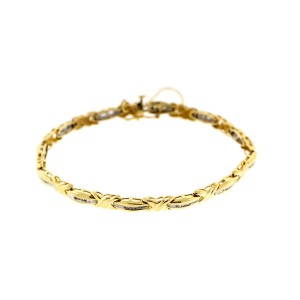 14K Yellow Gold Diamond Bracelet	