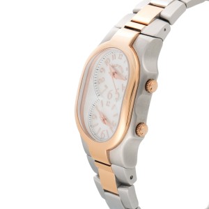 Philip Stein Signature Dual-Dial Stainless Steel with Rose Gold Plating 28mm Womens Watch