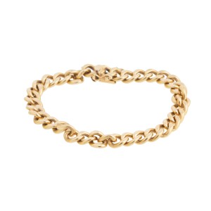 18K Yellow Gold Curb Link Bracelet