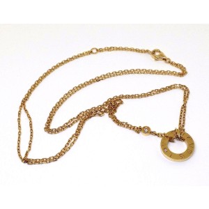 Cartier Love 18K Yellow  Gold Diamond Pendant Necklace