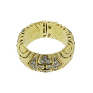 Bulgari 18K Yellow Gold Diamond Ring