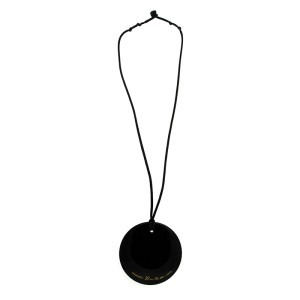 Tiffany & Co. Black Disc Lacquer Pendant Necklace