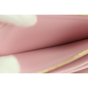 Louis Vuitton Pink x Yellow Giant Monogram By the Pool Zippy Wallet Long 143lvs430