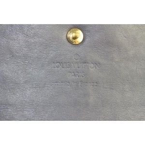 Louis Vuitton Blue Monogram Vernis Sarah Wallet Long Porte Tresor 159lvs430