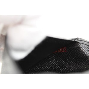 Louis Vuitton Black Epi Leather Noir Card Holder Porte Cartes Wallet 16LVS1210