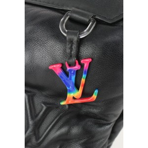 Louis Vuitton Virgil Abloh Black Quilted Leather Puffer A4