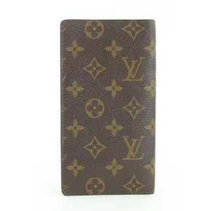 Louis Vuitton Monogram Long Card Holder Bifold Wallet 316lvs517