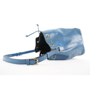 Louis Vuitton Blue Epi Leather Toledo Petit Noe Drawstring Bucket Hobo Bag 344lvs224