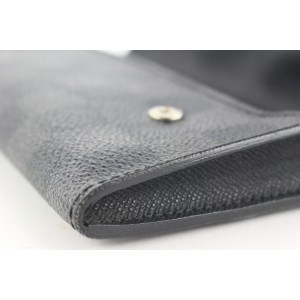 Louis Vuitton Black Damier Graphite Modulable Long Wallet 524lvs38