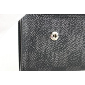 Louis Vuitton Black Damier Graphite Modulable Long Wallet 524lvs38
