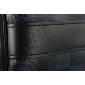 Louis Vuitton Damier Cobalt Race Keepall Bandouliere 55 Duffle with Strap 67lvs423