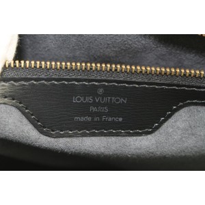 Louis Vuitton Black Epi Leather Noir Saint Jacques Zip Shopper Tote bag 768lvs331