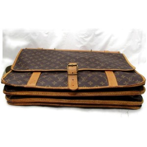 Louis Vuitton 872327 Monogram Sac Chasse Hunting with Strap Brown
