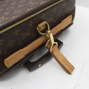 Louis Vuitton 872334 Monogram Pegase 60 Rolling Luggage Trolley Suitcase  Brown Coated Canvas Weekend/Travel Bag, Louis Vuitton