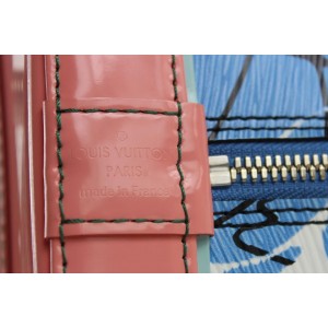 Louis Vuitton Blue Graphic SoCal Epi Leather Aqua Print Alma PM 862407