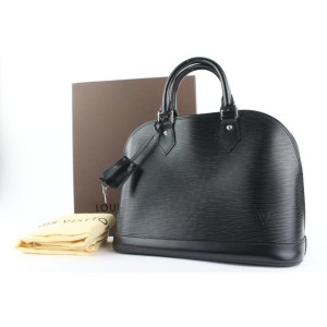 Louis Vuitton New Model Black Epi Leather Noir Alma PM Bag 36lvs122
