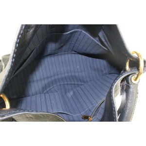 Louis Vuitton Blue Infini Monogram Empreinte Artsy MM Hobo Bag 287lvs513