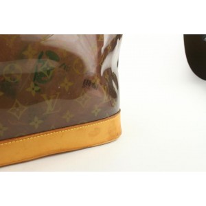 Louis Vuitton Clear Monogram Cabas Ambre GM Neo Chain Tote Bag with Pouch 709lvs621