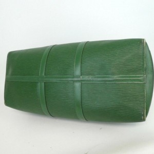 Louis Vuitton Green Epi Leather Keepall 50 Boston Duffle 860319