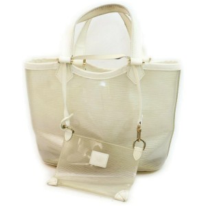 Louis Vuitton Clear Translucent Epi Plage Mini Lagoon Bay with Pouch861490