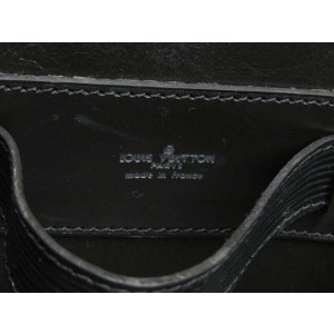 [Very Beautiful] Louis Vuitton Logo Epi Leather Purse Shoulder Bag Noir  Black