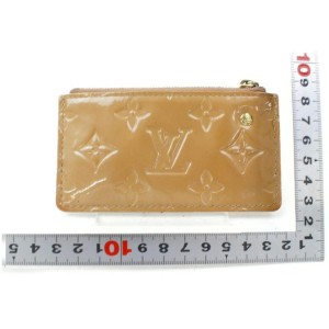 Louis Vuitton Key Cles Pochette Keychain Change Monogram Vernis Coin Pouch 871949