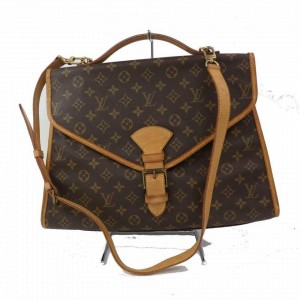 Louis Vuitton Beverly Brown Canvas Shoulder Bag (Pre-Owned)