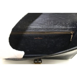 Louis Vuitton Black Epi Leather Biface 2way Bag 32lvs121