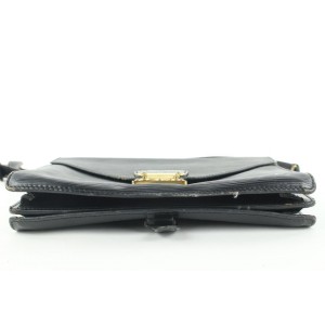 Louis Vuitton Black Epi Leather Biface 2way Bag 32lvs121