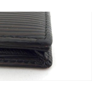 Louis Vuitton Epi Noir Mini Boite Box Black Leather 207378 Coin Change
