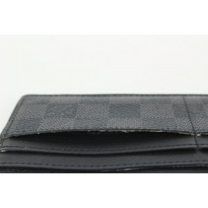 Louis Vuitton Black Damier Graphite Long Card Holder Wallet Insert 2LV927