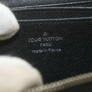 Louis Vuitton Damier Graphite Zippy Coin Wallet Compact Zip Around Purse 861782