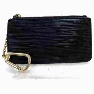 Louis Vuitton Black Epi Leather Noir Pochette Cles Key Pouch Coin Purse 860551