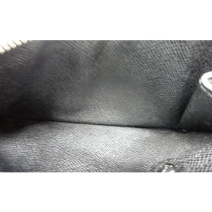 Louis Vuitton Large Black Epi Leather Noir Key Pouch Pochette Cles Keychain 861078