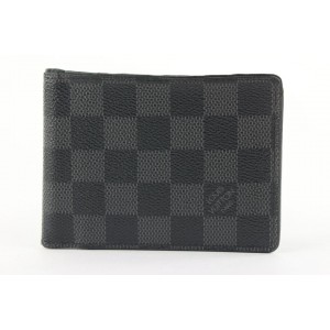 Louis Vuitton Damier Graphite Multiple Florin Slender Men's Bifold Wallet 121lvs429