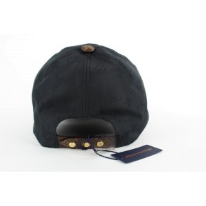 Louis Vuitton Rare Size M Cap Ou Pas Cap Black Monogram Baseball Cap Hat 1LVS129