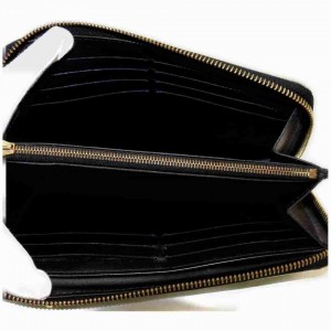 Louis Vuitton Black Suhali Zippy Wallet Long Continental Zip Around 867417