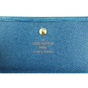 Louis Vuitton Blue Epi Leather Elise Compact Wallet with Box  16LVA1116