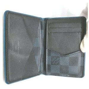Louis Vuitton Ultra Rare Blue Damier Cobalt Organizer De Poche Card Case 862375