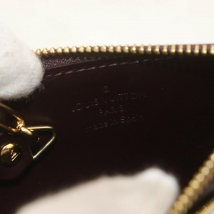 Louis Vuitton Bordeaux Monogram Vernis Amarante Pochette Cles Key Pouch Coin 861667