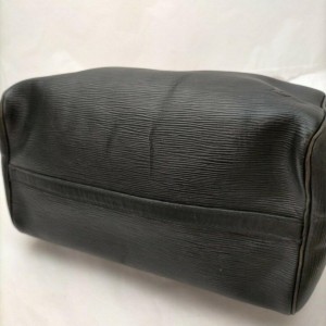 Louis Vuitton Black Epi Leather Noir Speedy 30 Boston Bag 863146