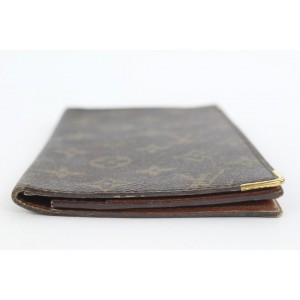 Louis Vuitton Vintage Metal Accent Bifold Flap Wallet 14lvs18