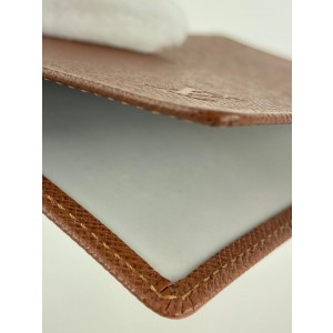 Louis Vuitton Brown Leather Card Case Wallet Holder 1lv527
