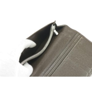 Louis Vuitton Brown Grizzli Taiga Long Brazza Wallet 3LK1212