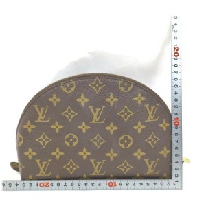 Louis Vuitton Monogram  Cosmetic Pouch GM  Trousse Demi Ronde 862382
