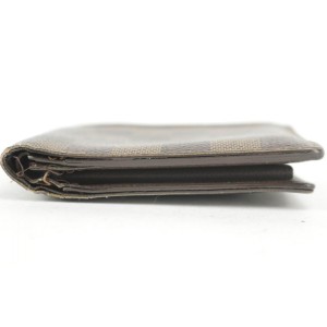 Louis Vuitton Damier Ebene Mens Bifold Wallet 4LK1221
